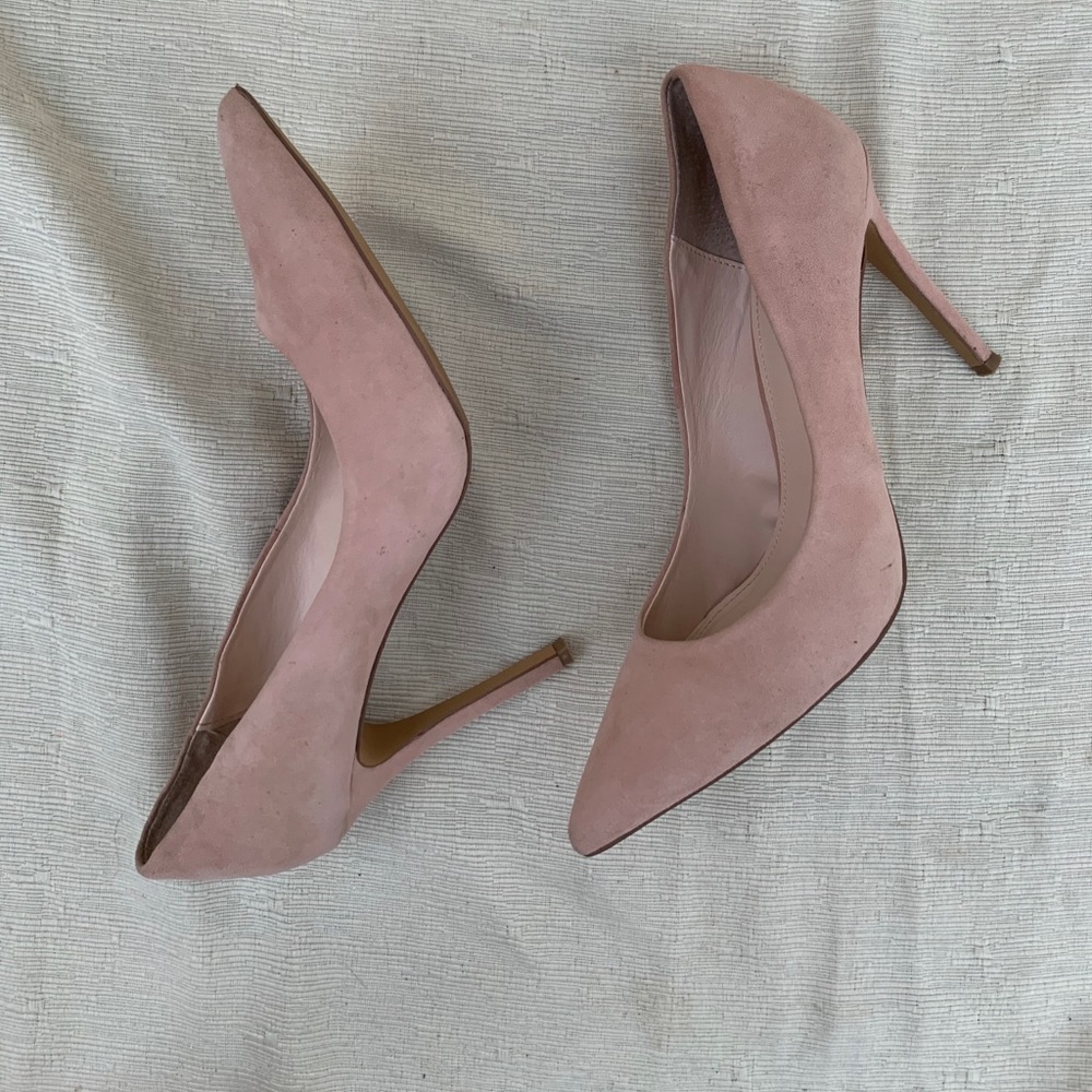 Blush Suede Stilettos/Pumps